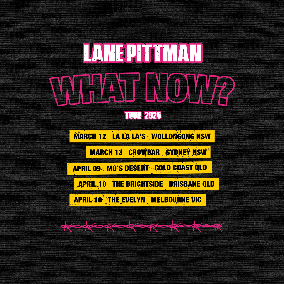 Lane Pittman - WHAT NOW? Tour T Shirt